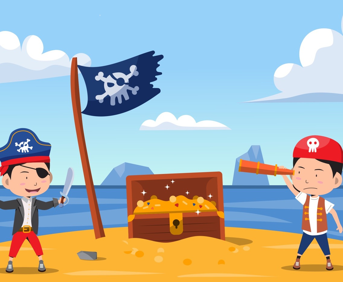 Pirate Kids Activity on the Beach
