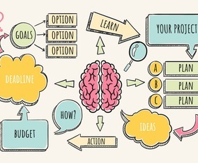 Mindmap Concept With Office Worker Vector Art & Graphics | freevector.com