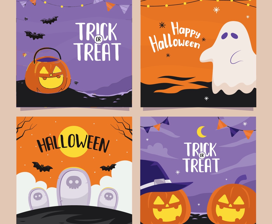 Halloween Social Media Banner Template