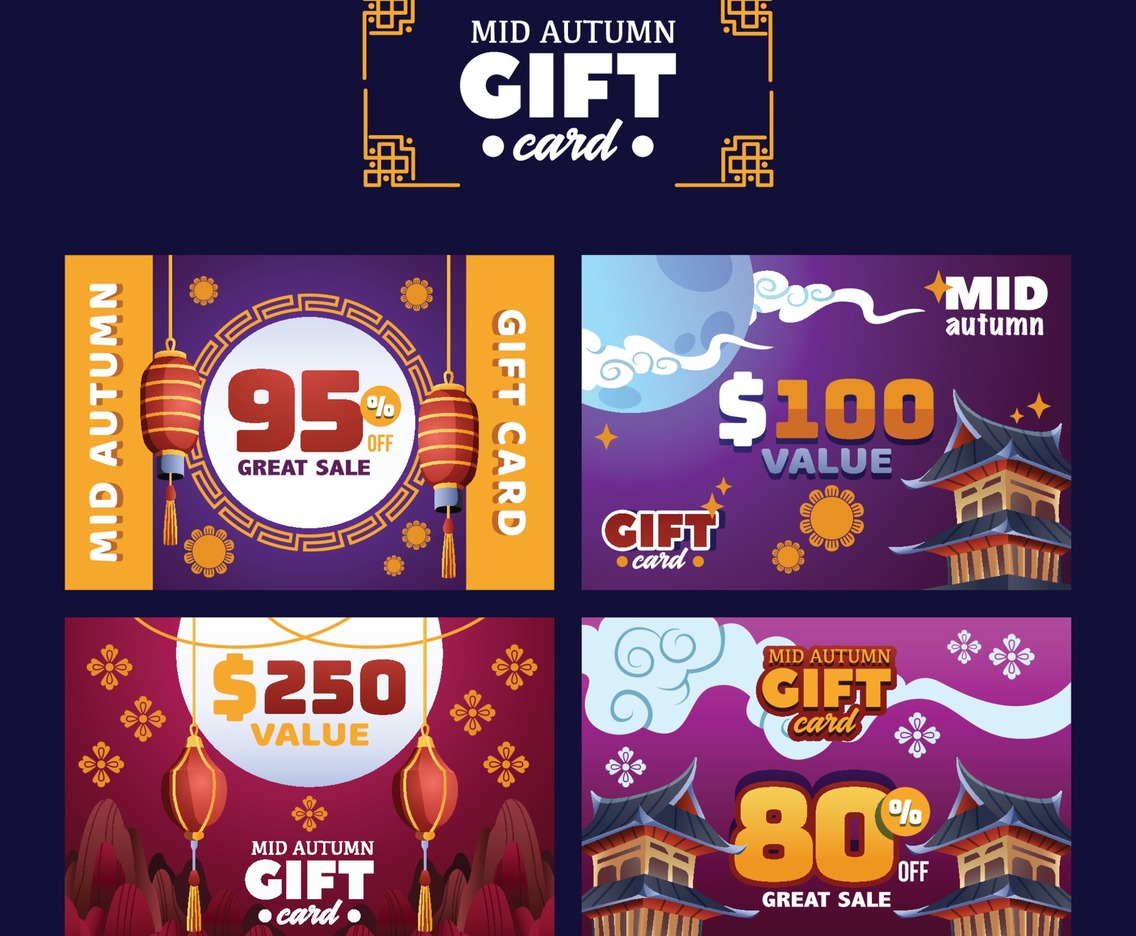 Mid Autumn Gift Card Set