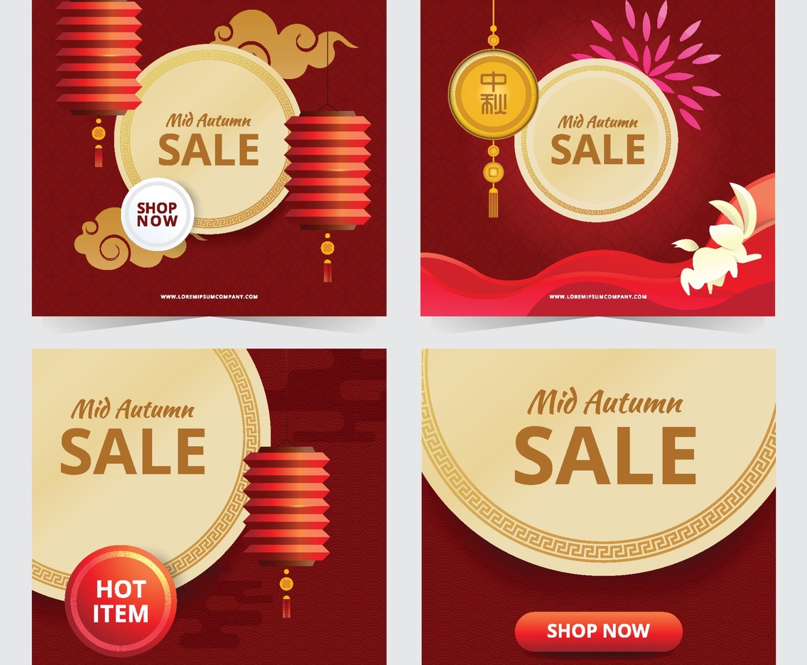 Mid Autumn Festival Marketing Social Media Template