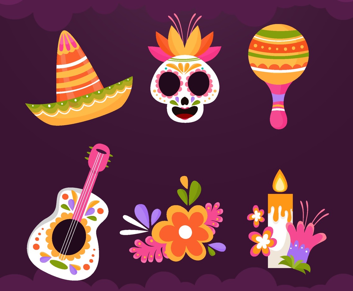Dia De Los Muertos Icons