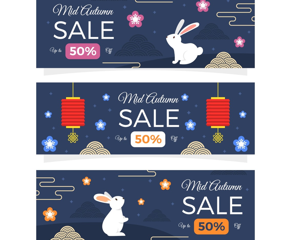 Mid Autumn Sale Banner Collection