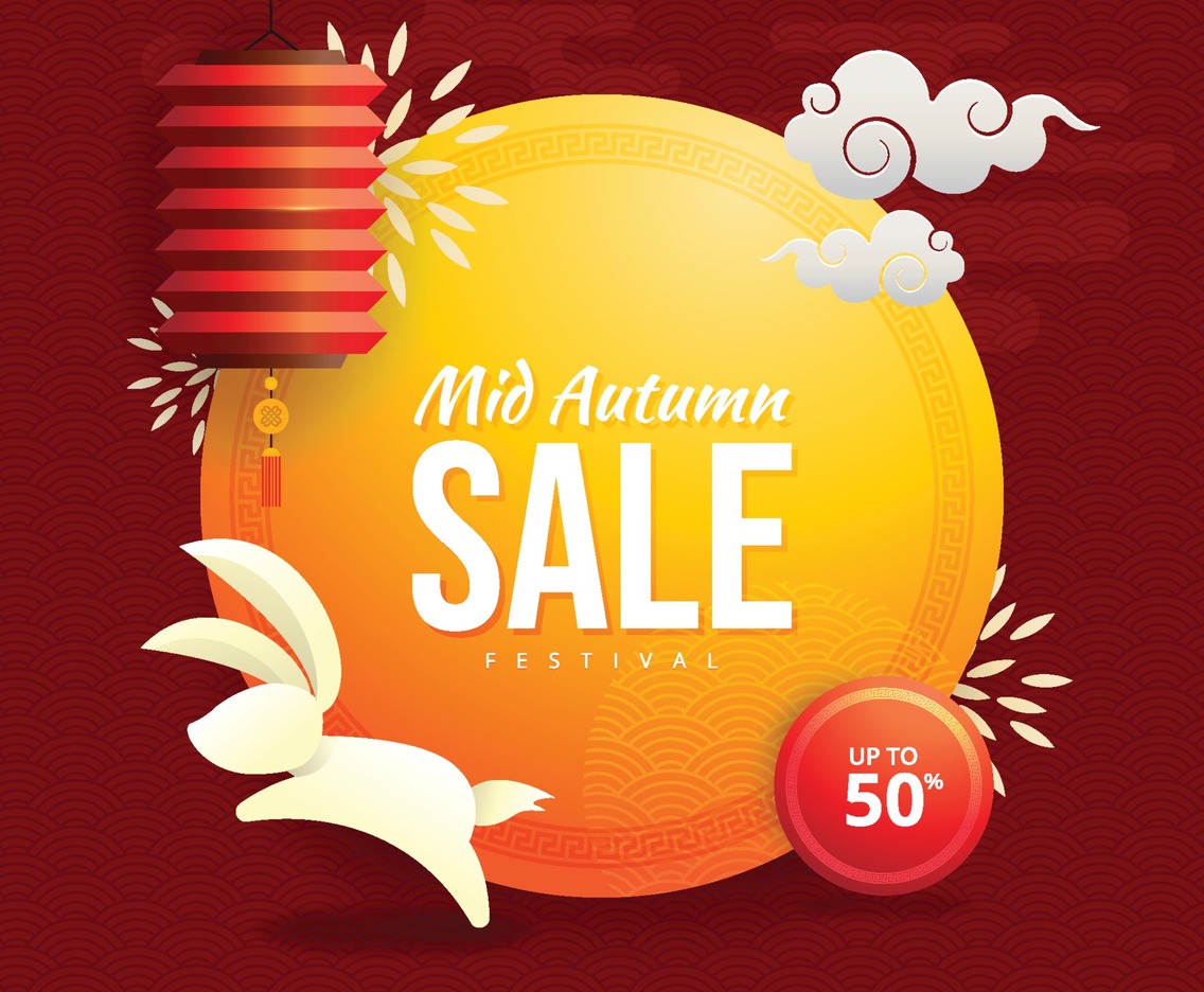 Mid Autumn Festival Marketing Sale Poster Template