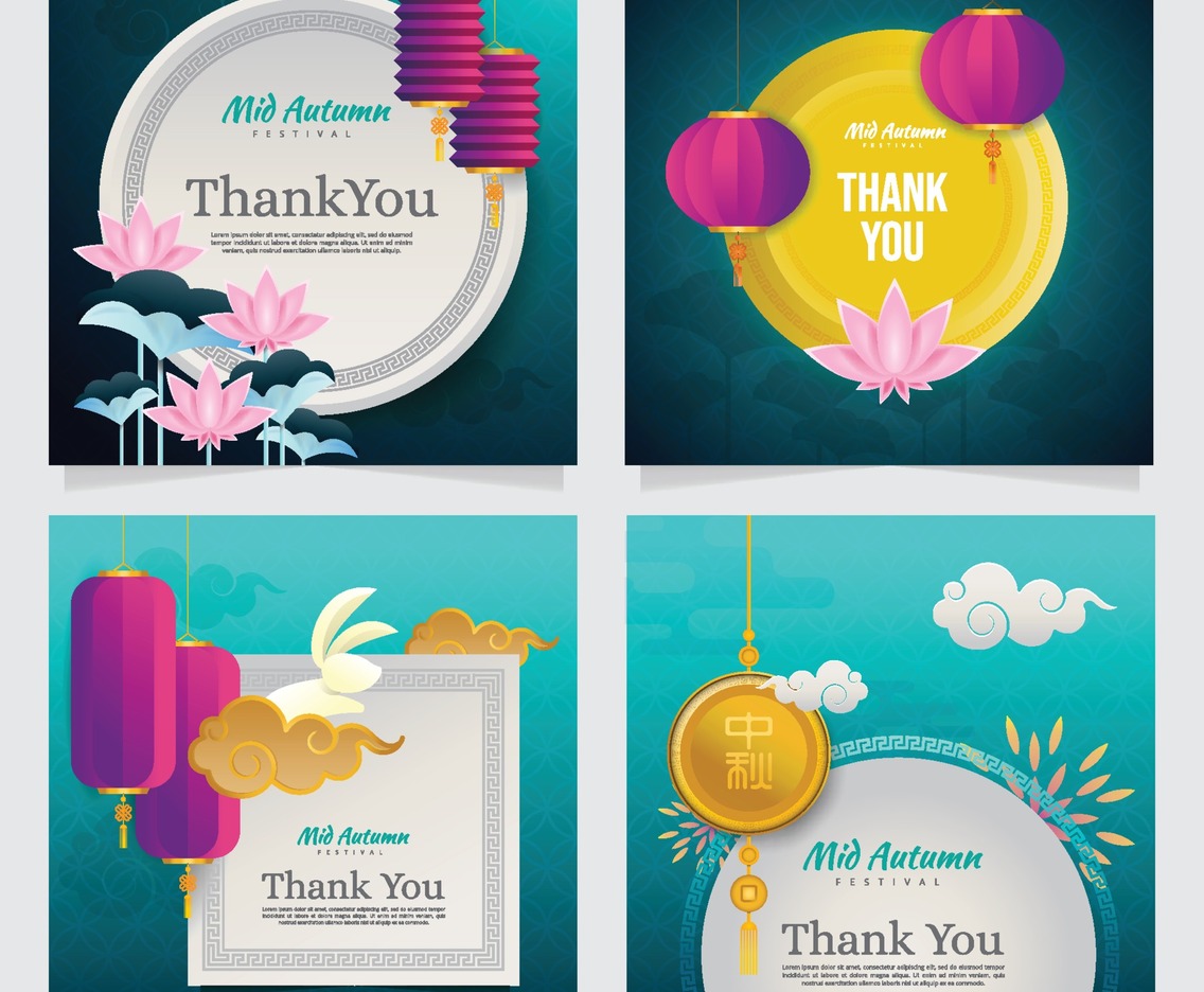 Mid Autumn Festival Marketing Gift Card Template