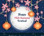 Happy Mid Autumn Festival Background Template