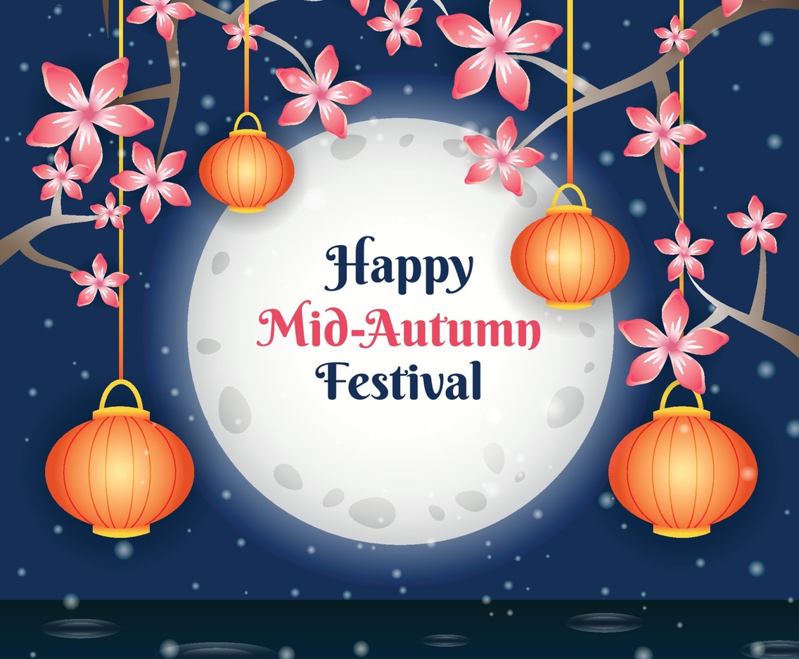 Happy Mid Autumn Festival Background Template
