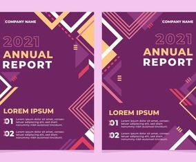 Set of Annual Report Template