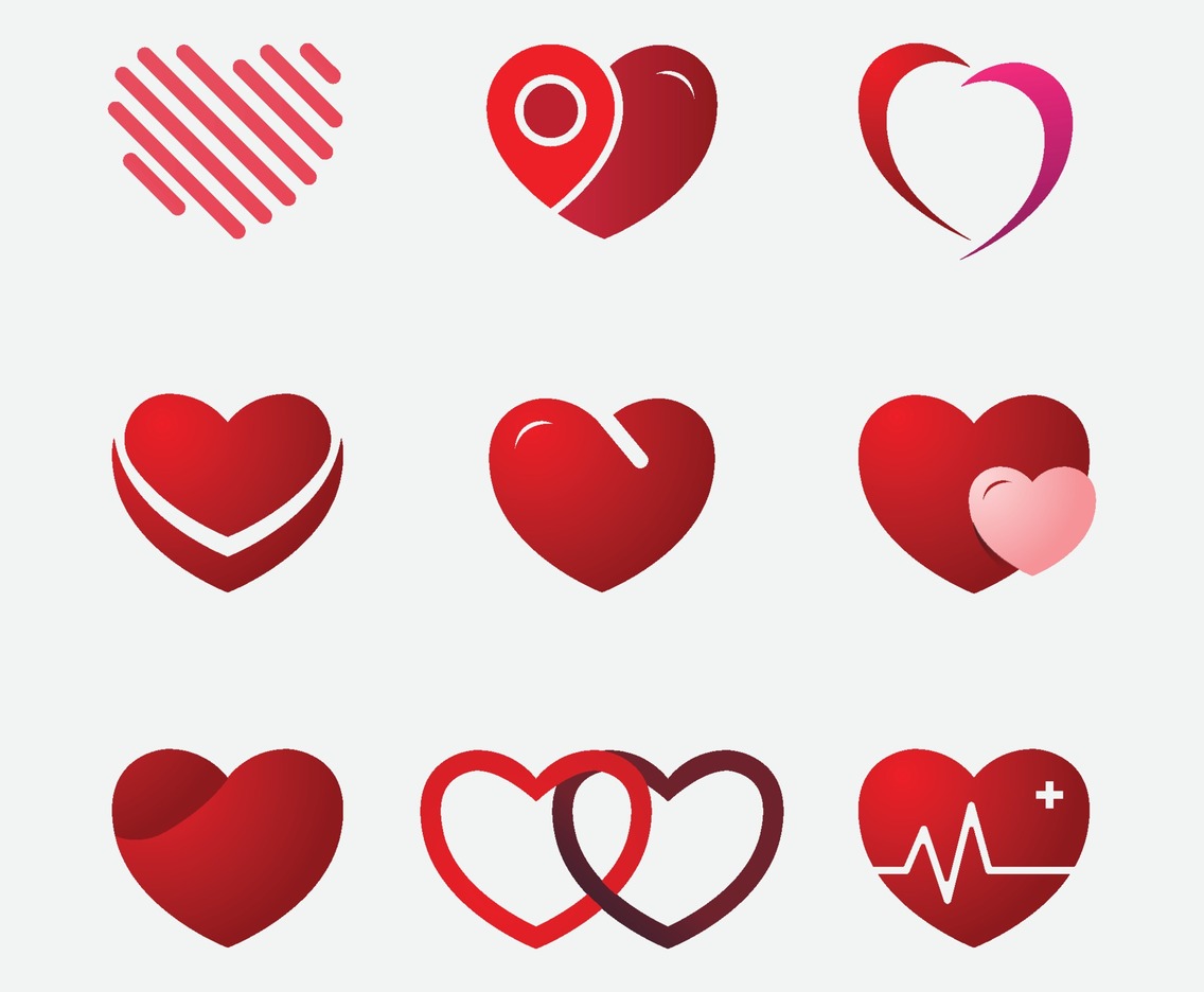 Heart Logo Icon Element