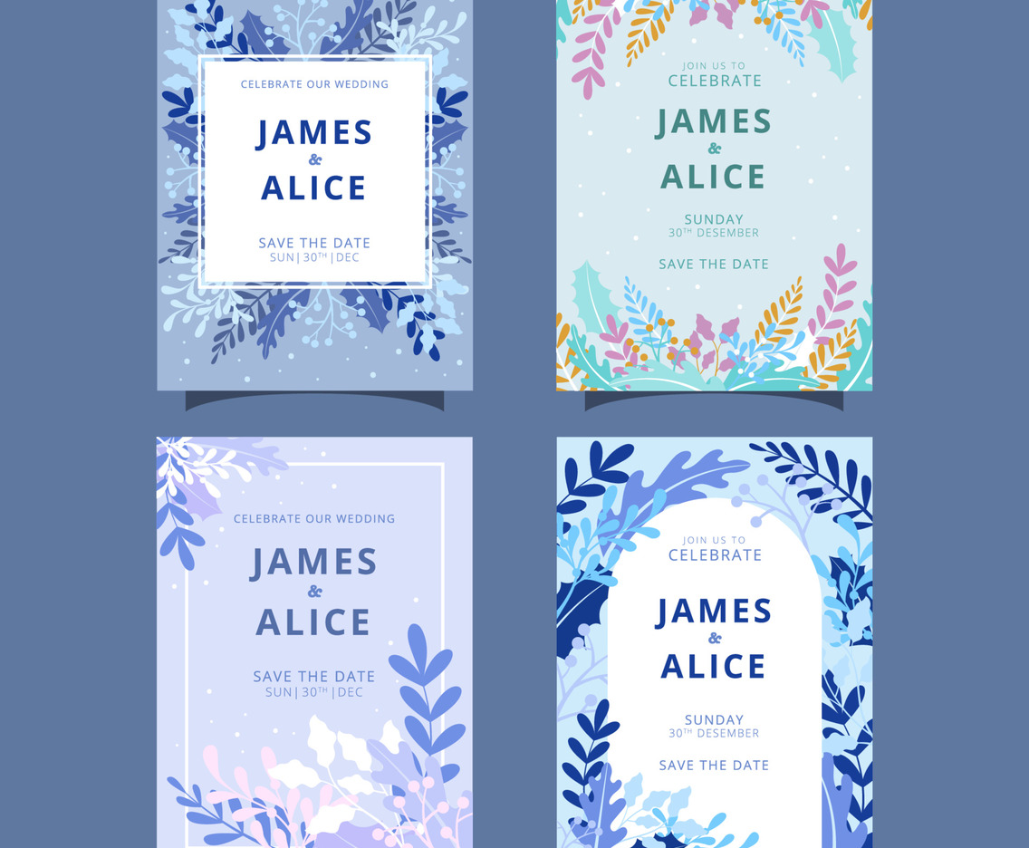 Winter Wedding Invitation Concept