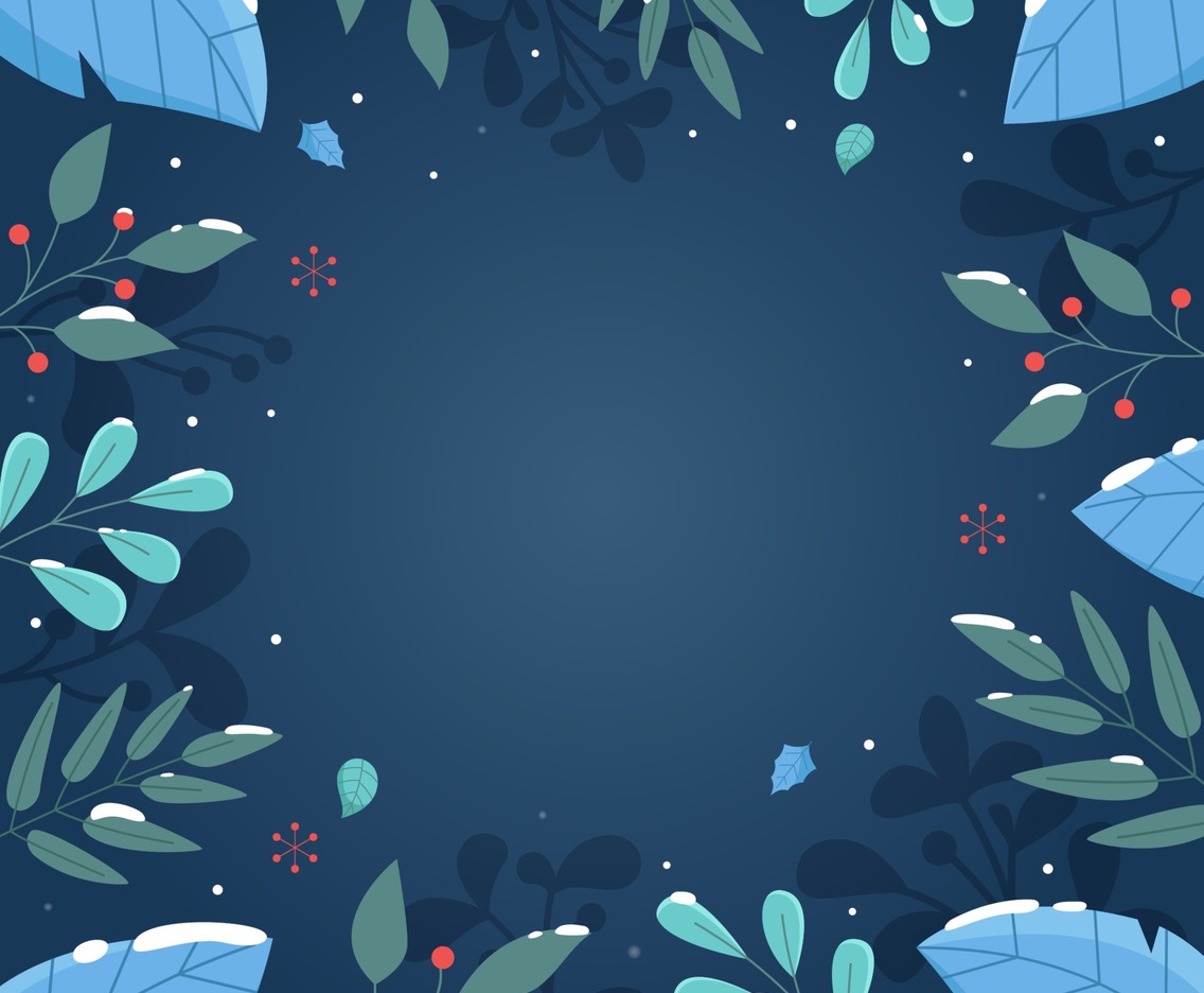 Winter Floral Background