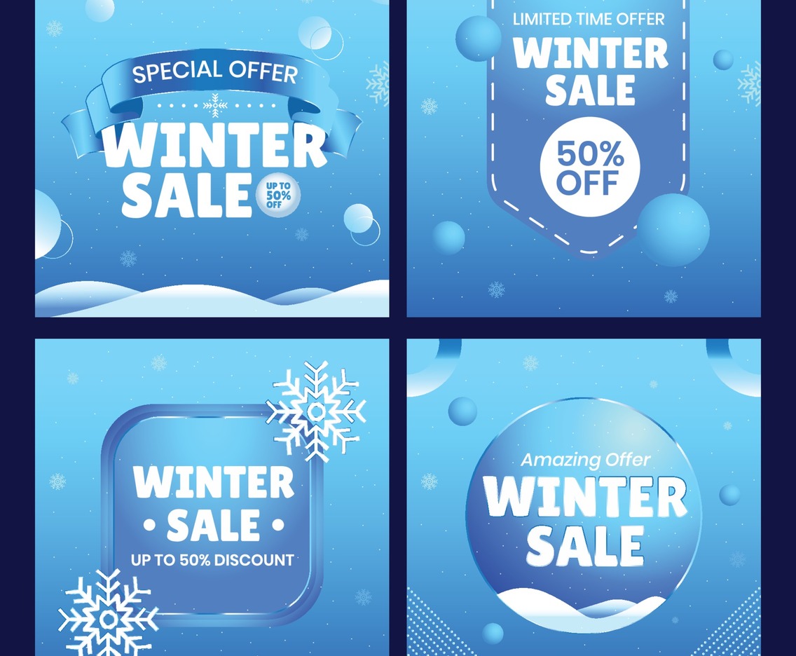 WInter Sale Social Media Set