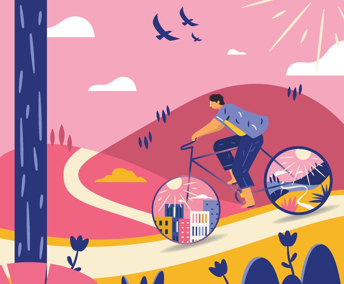 Autumn Colorful Bike Activity