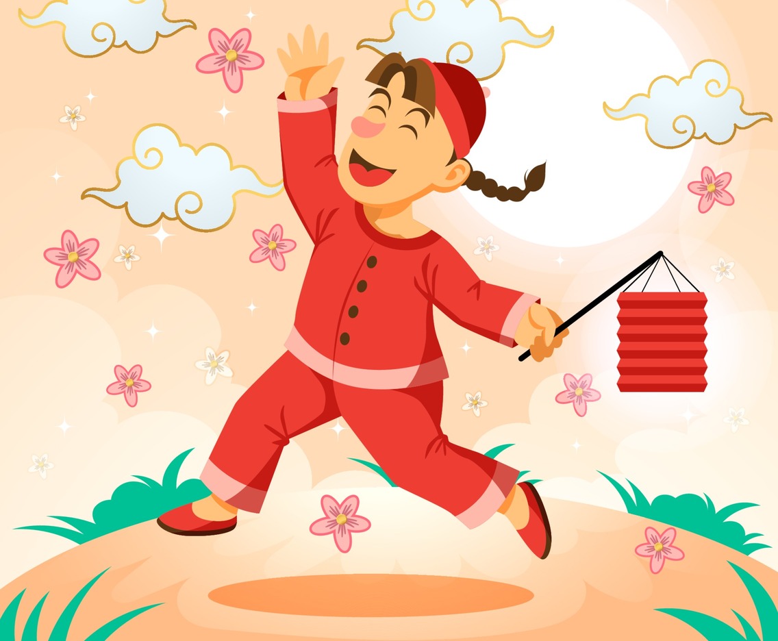 Kids Celebrate Mid Autumn Festival