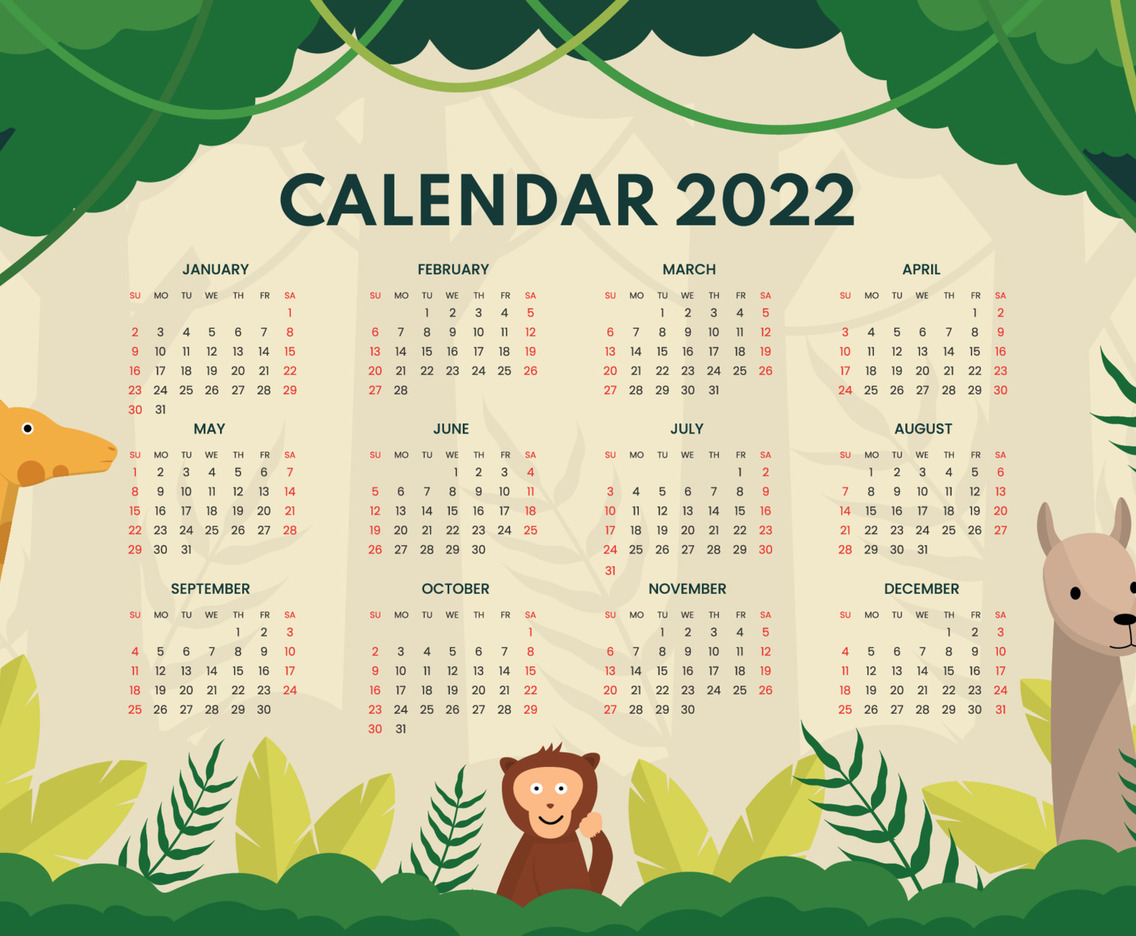 Calendar 2022 Template