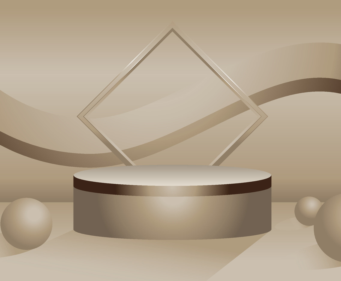 Luxury Background With Podium For Product Promotion