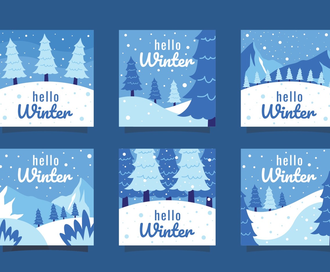 Winter Celebration with Social Media Post