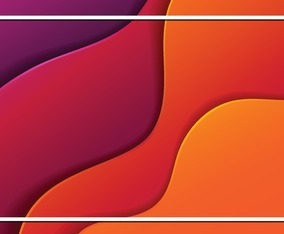 Red Background with Paper Cut Effect