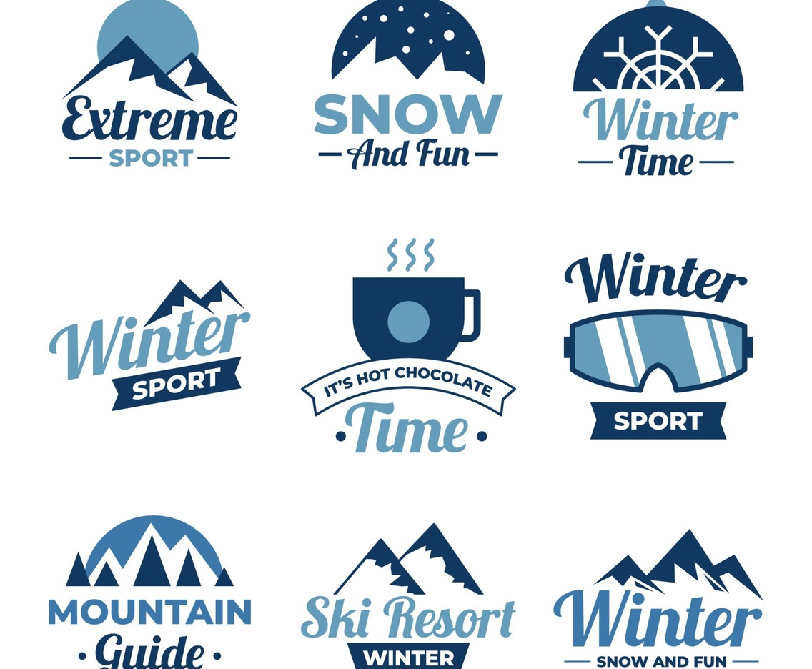 Winter Sport Badge Set