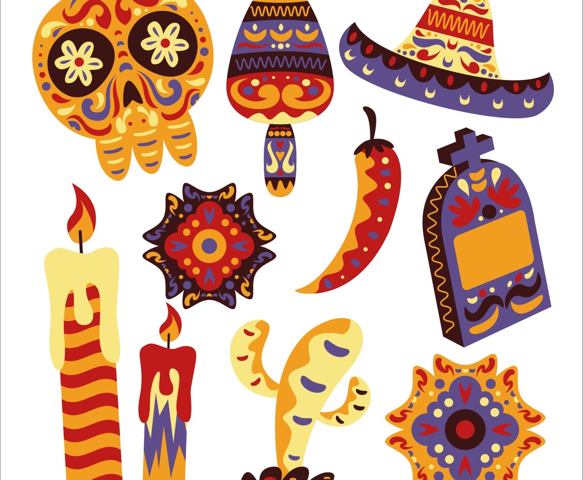 Dia De Los Muertos Icon Set