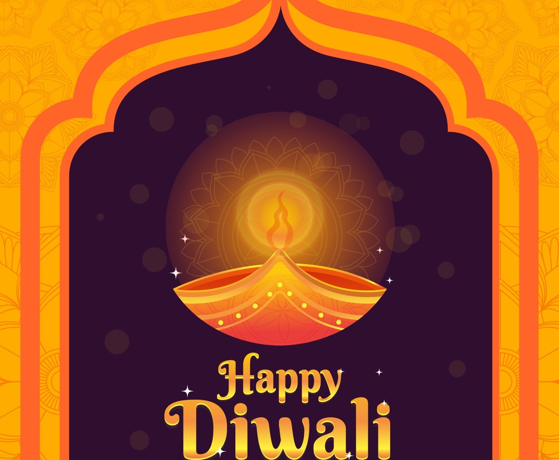 Peaceful Candle Lights Diwali Festival