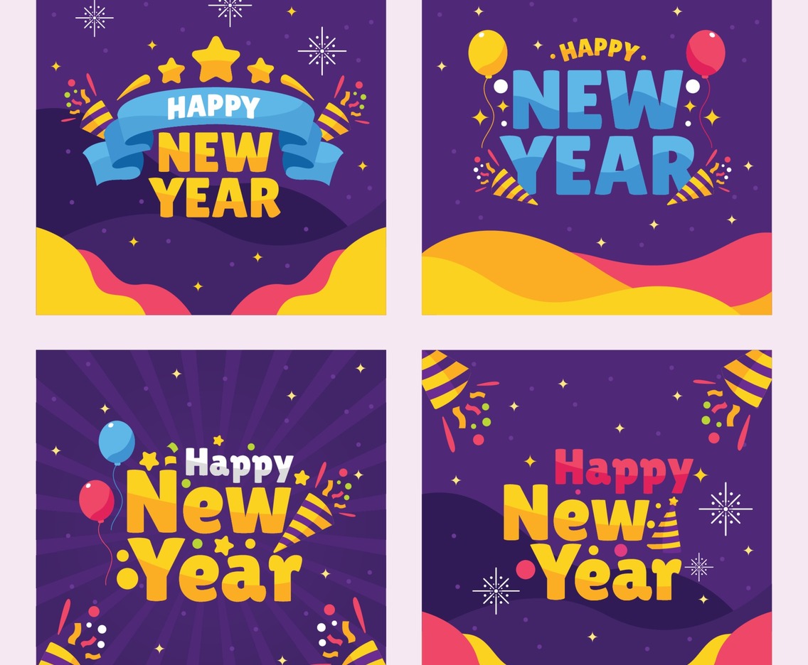New Year Social Media Set
