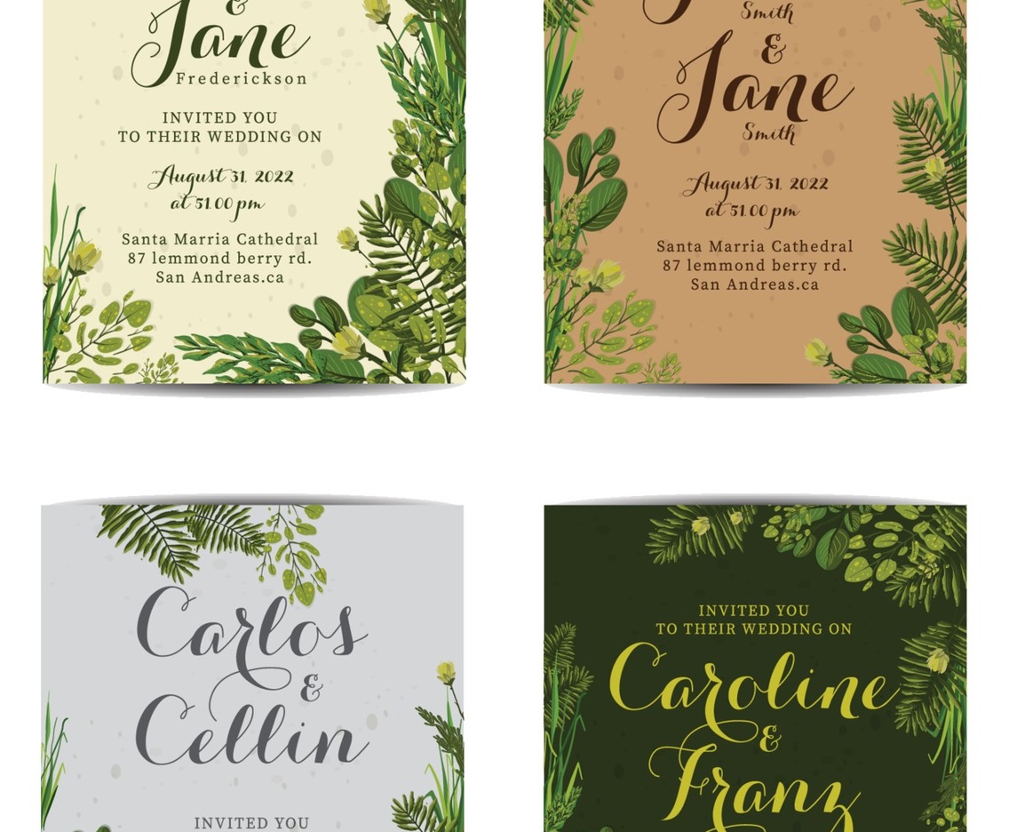 Wedding Invitation Card Concept