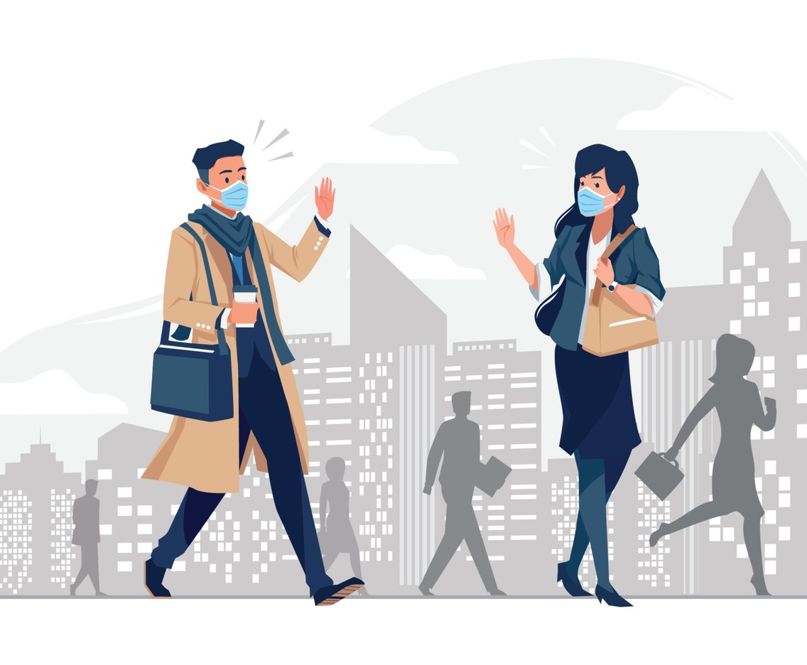Going Back to Work in New Normal Concept