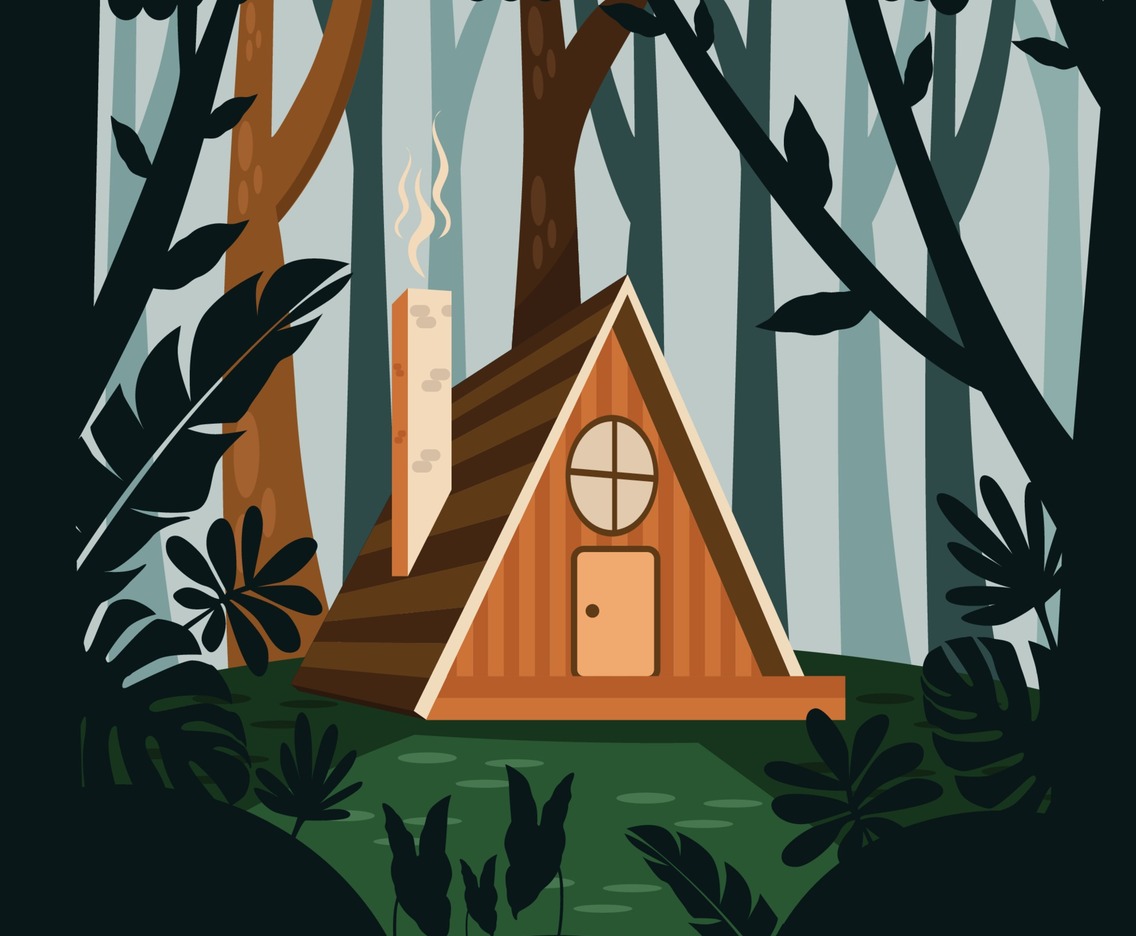Cabin in the Middle of a Tropical Forest