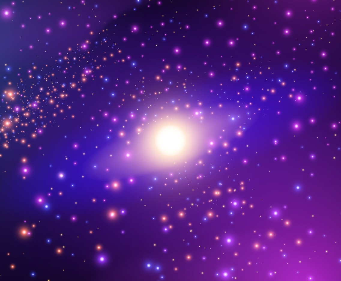 Realistic Galaxy Star Background