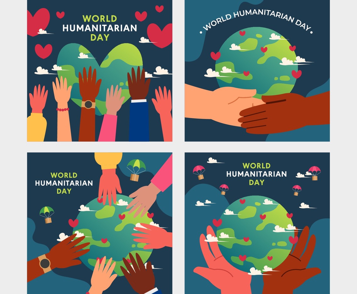 Set of Humanitarian Day Cards