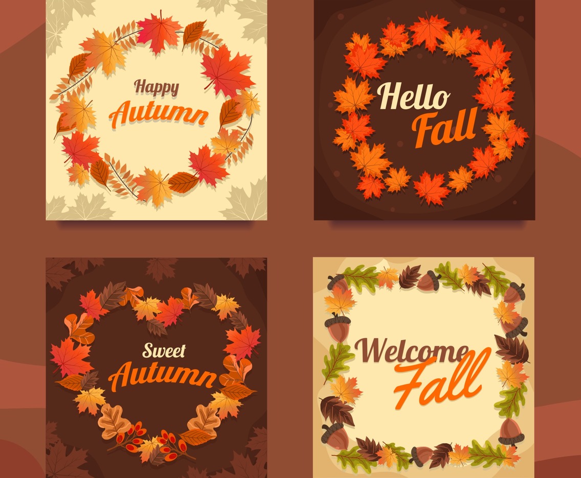 Welcoming Sweet Autumn Season Card