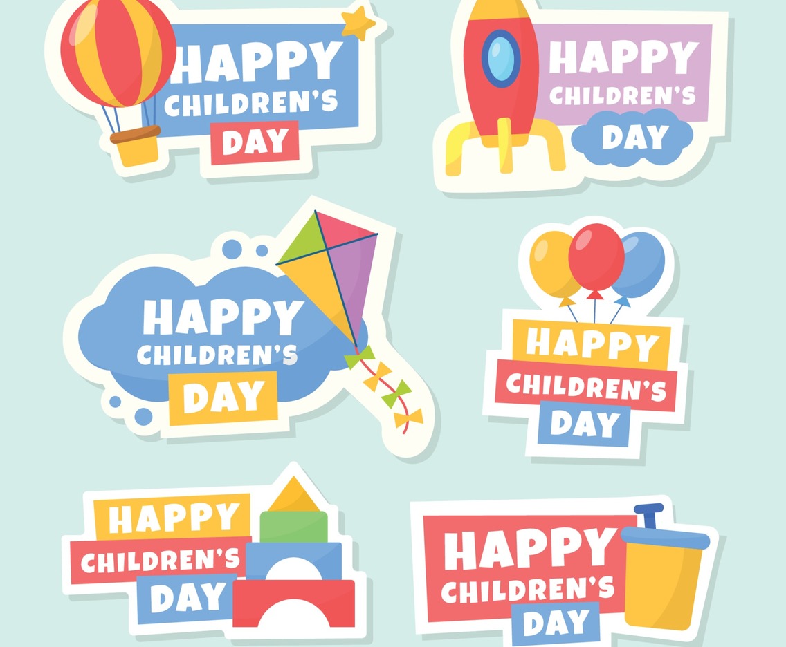 Happy Children Day Sticker