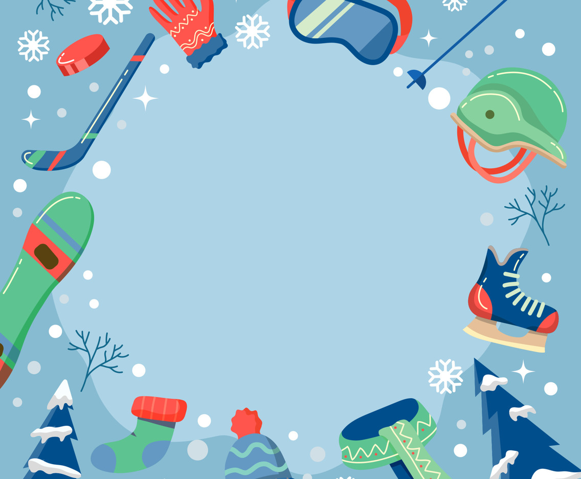 Winter Sport Equipment Concept