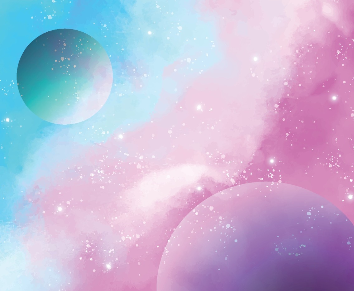 Watercolor Pastel Galaxy