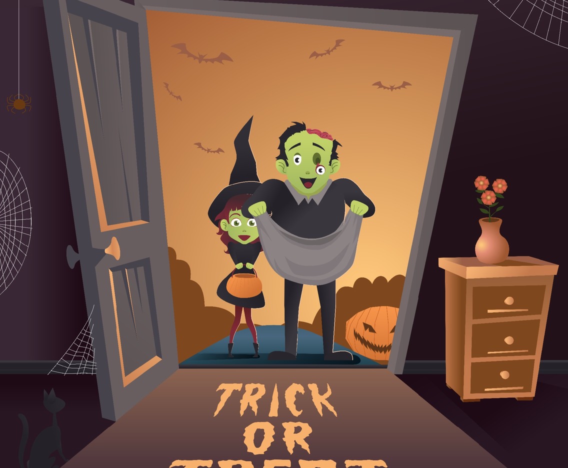 Trick or Treat Halloween Background