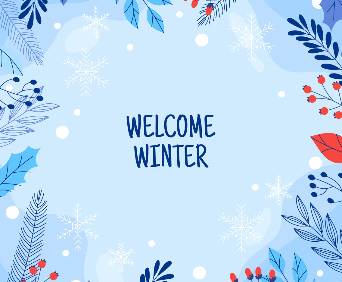 Winter Floral Background