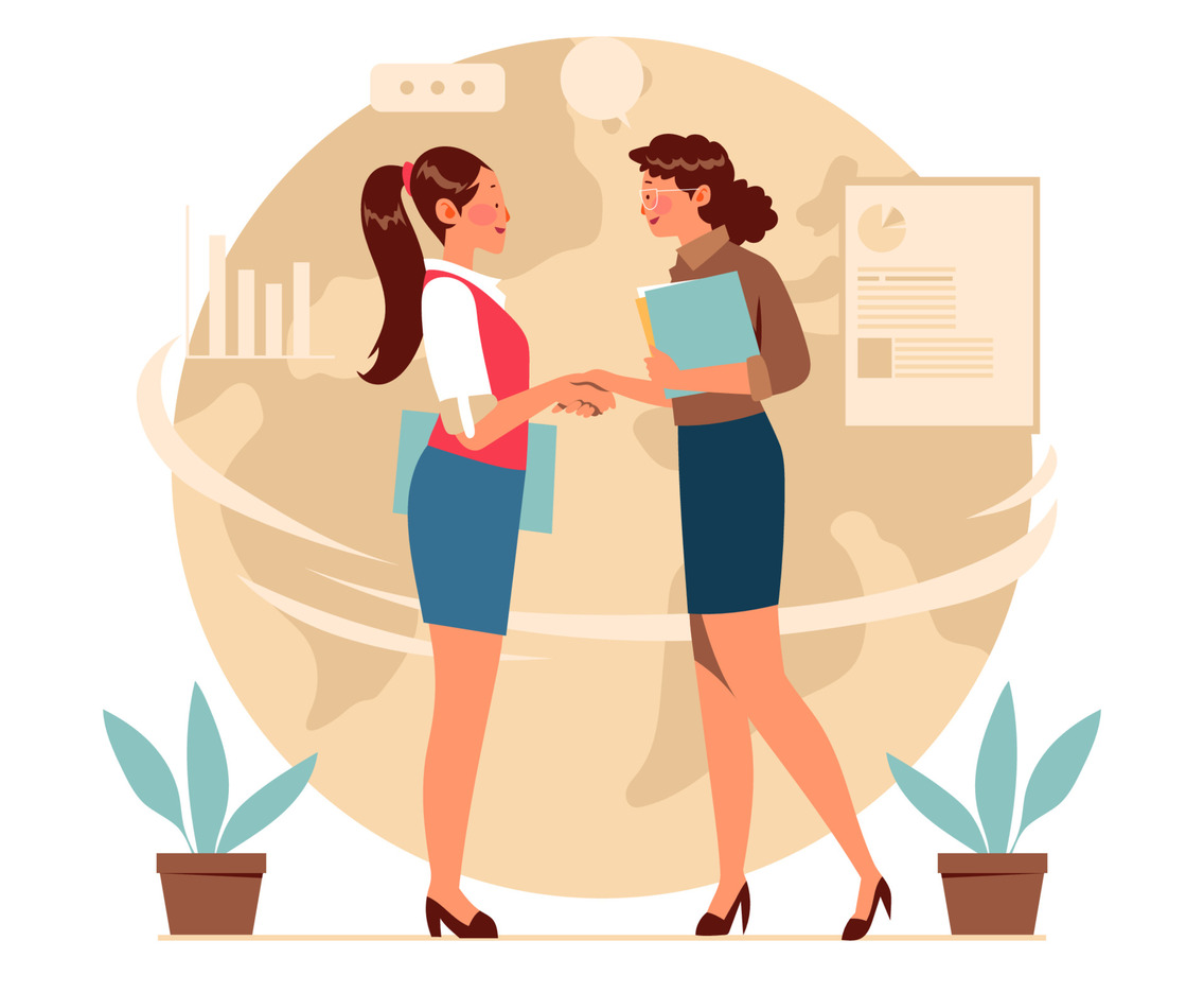 Business Woman Handshake for Collaboration