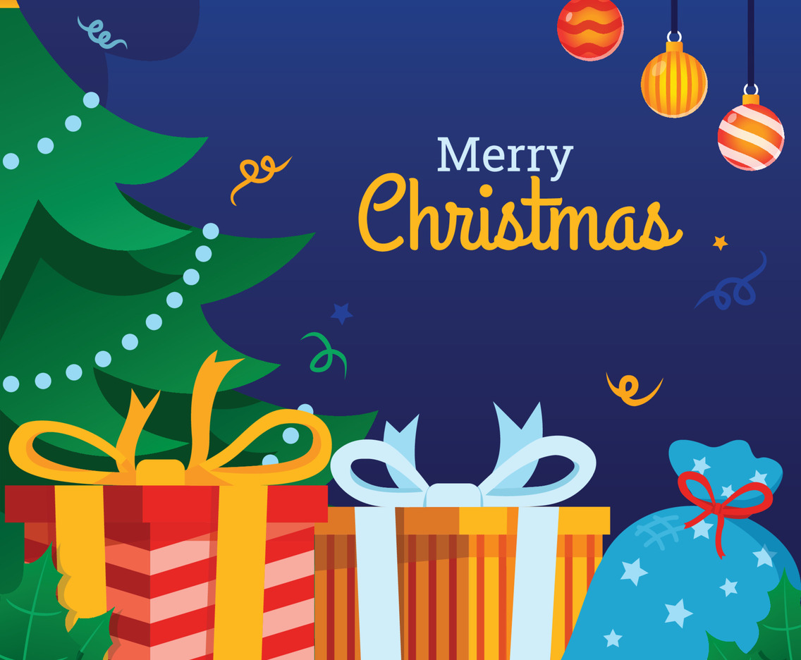 Gift Box at Christmas Night