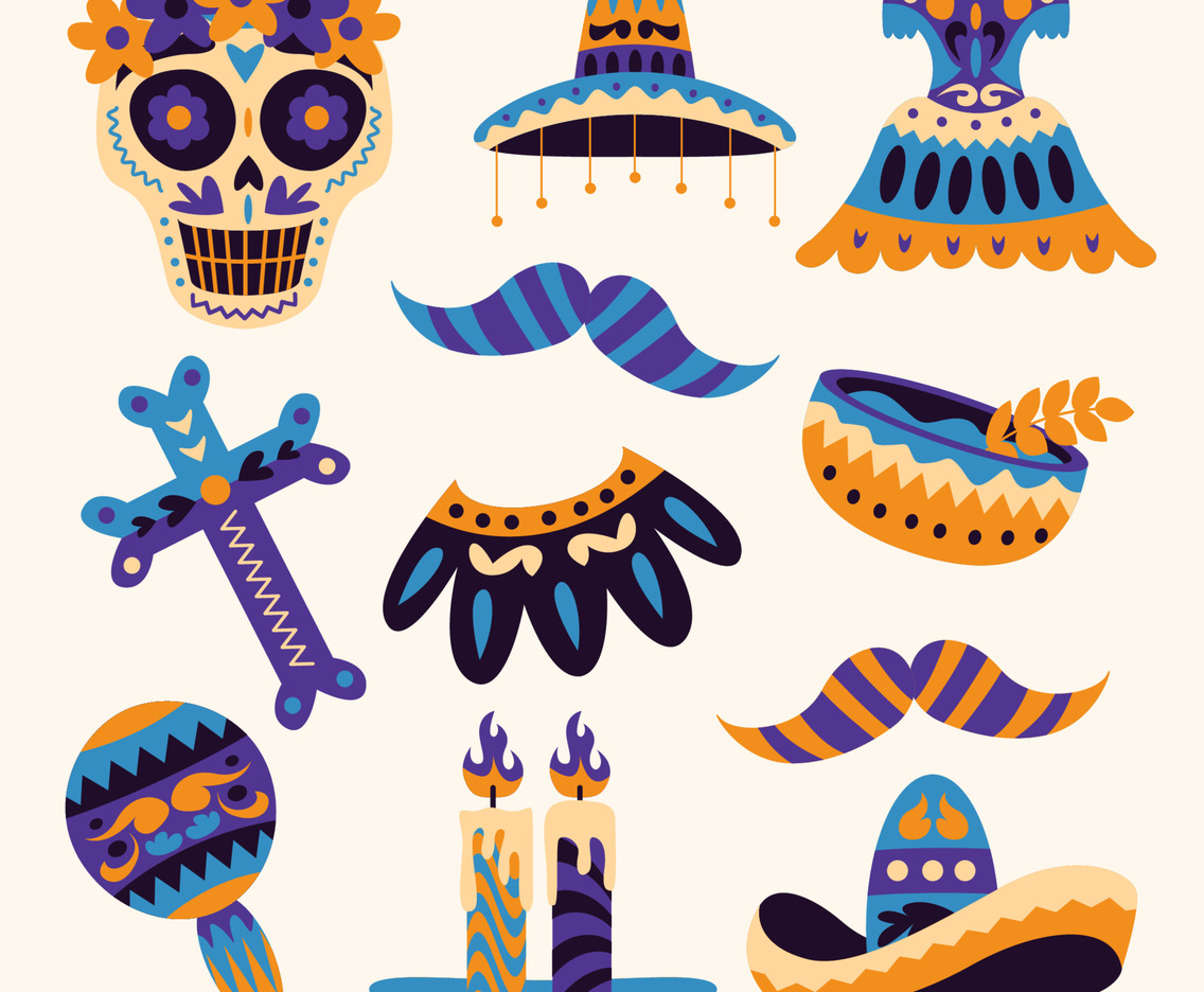 Dia De Los Muertos Icon Collection