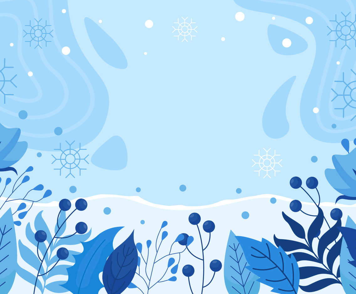 Winter Floral Background