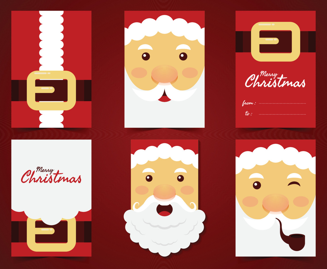 Cute Santa Label Collection