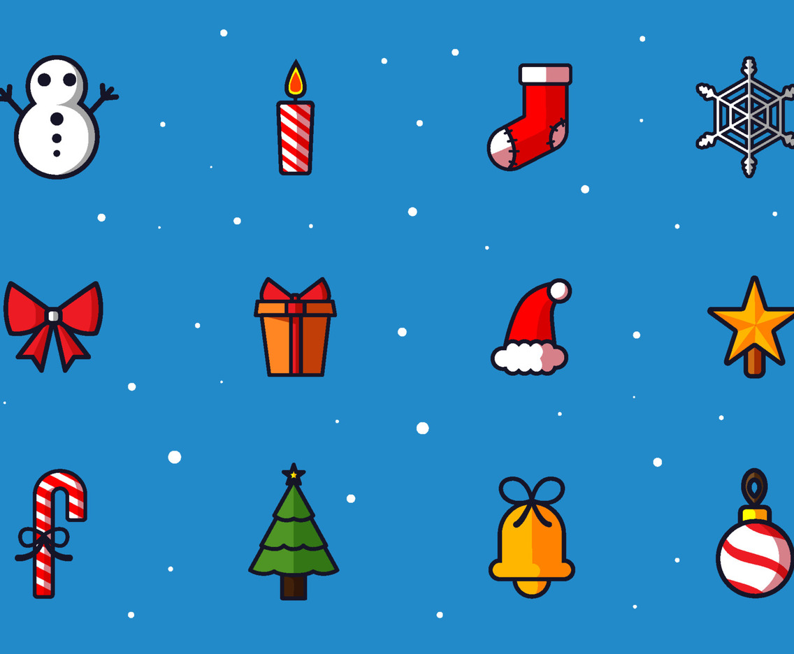 Christmas Elements Icon Collection