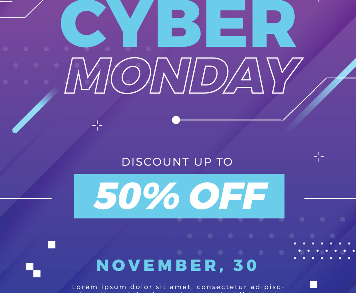 Cyber Monday Sale Poster