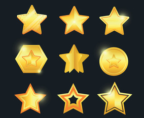 Gold Star Vector Art & Graphics | freevector.com