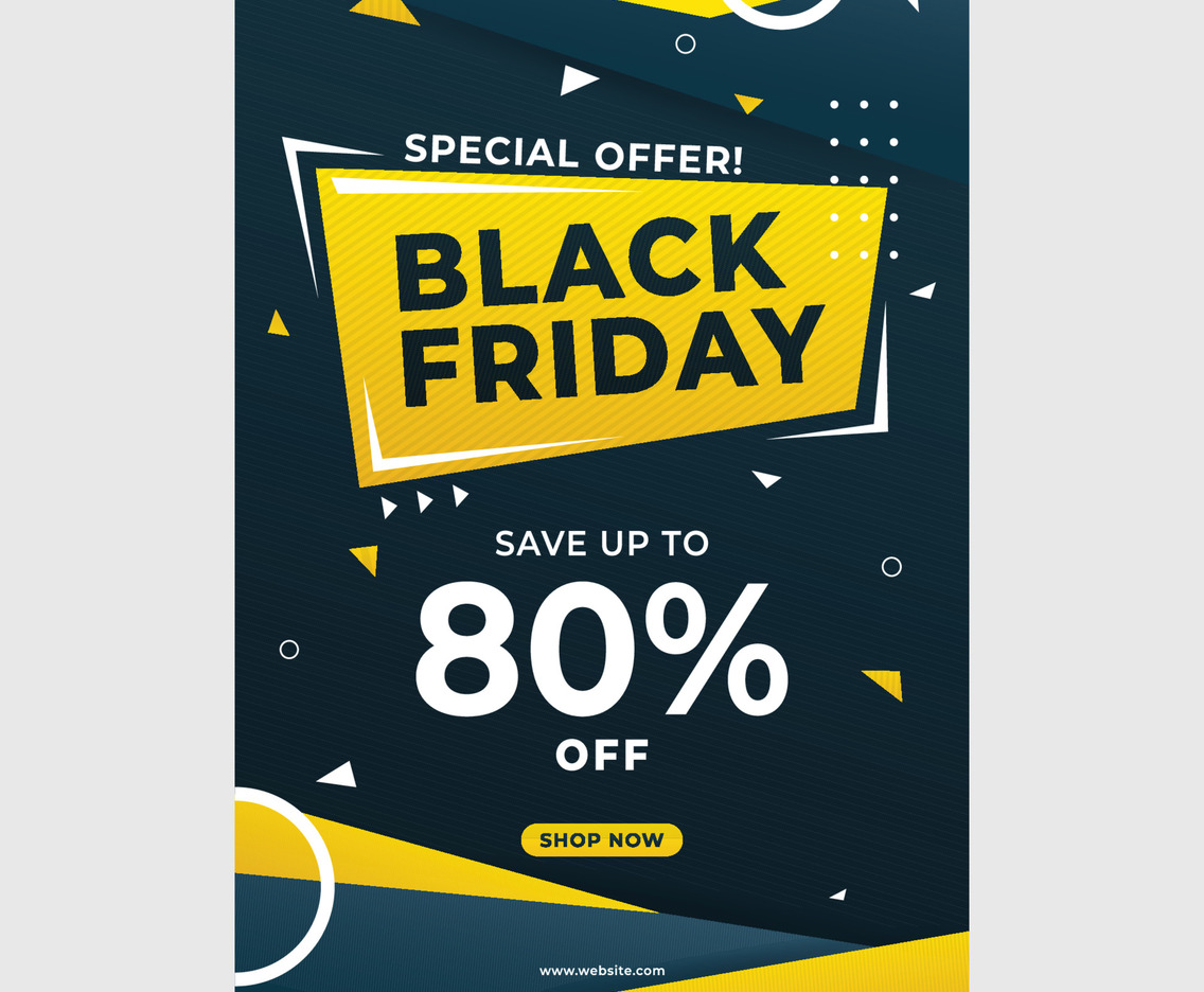 Special Offer Black Friday Sale Poster Concept