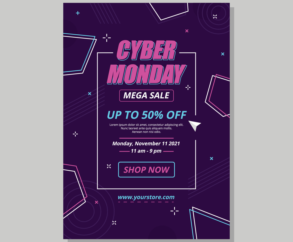 Cyber Monday Sale Poster