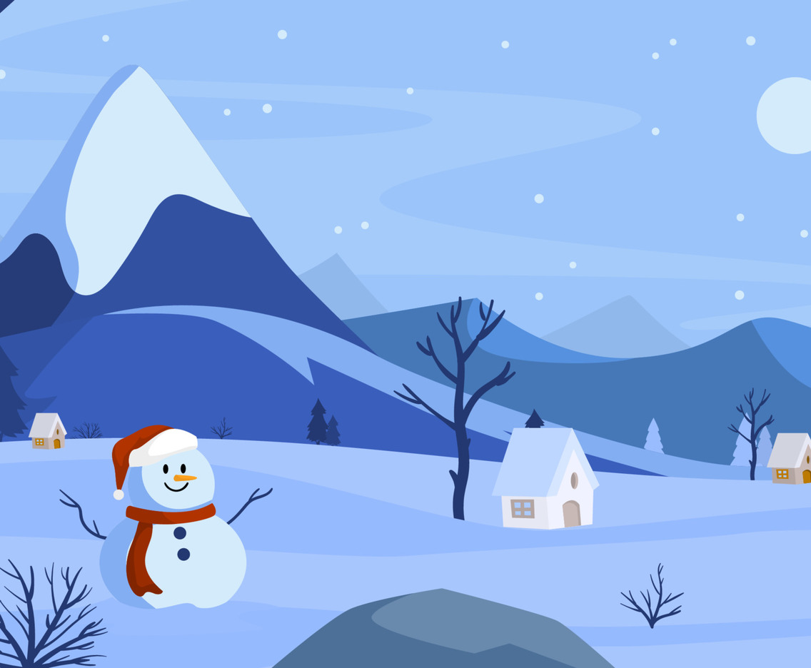 Winter Scenery Outdoor Background