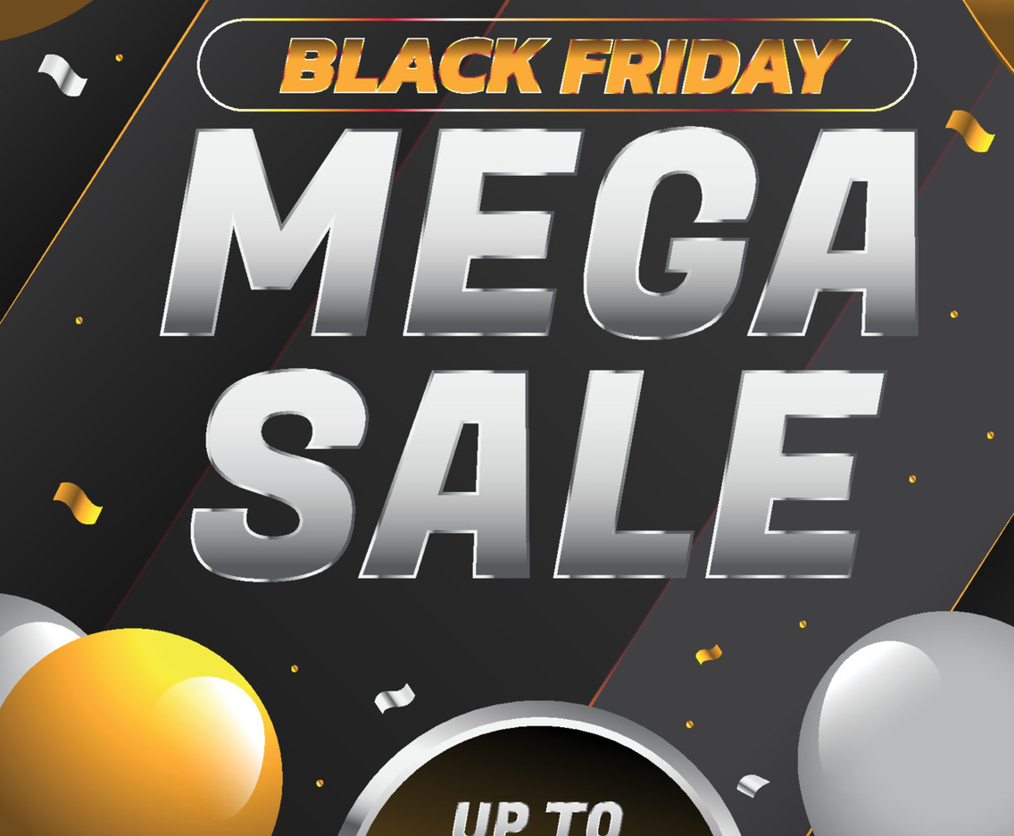 Black Friday Mega Sale Promotion Poster
