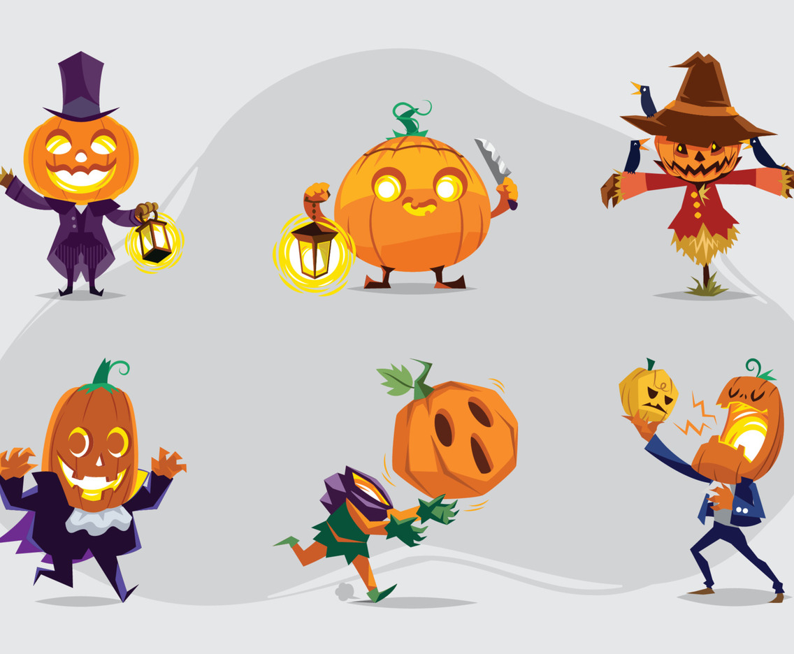 Jack O Lantern Characters Concept Pack